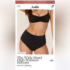 Andie swim new with tags high waisted swim bottom